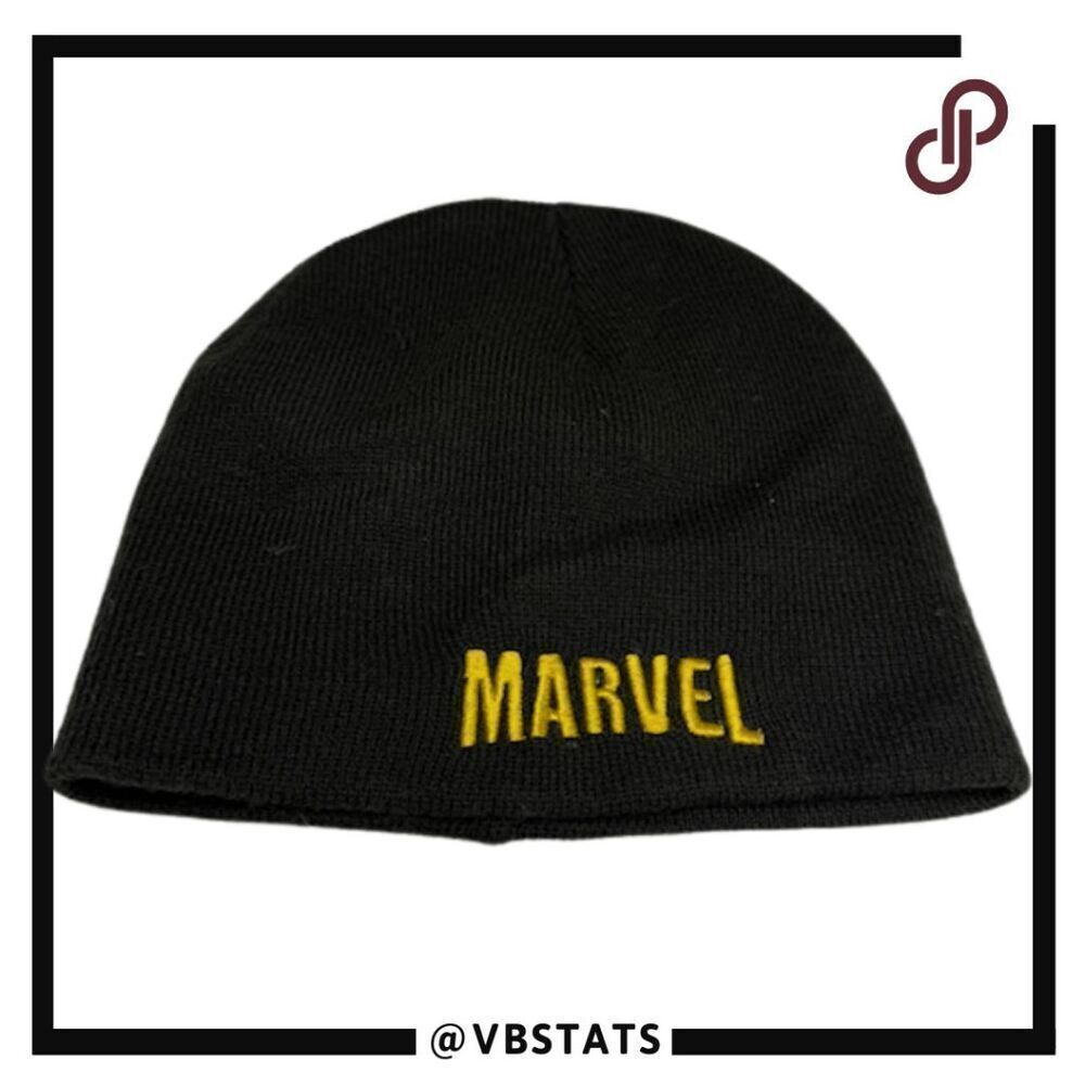 Marvel Men's Comics Skull Ball‎ Cap Hat Beanie Black Fitted One Size